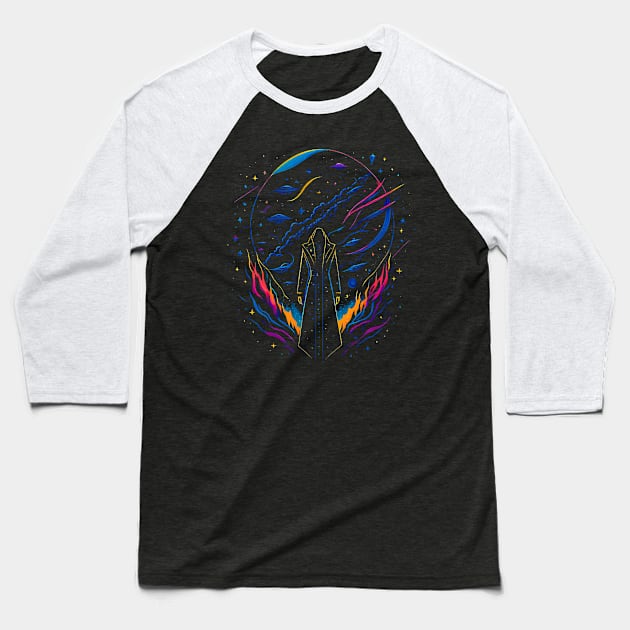 Into the Void Baseball T-Shirt by machmigo